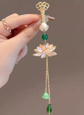 旗袍压襟挂件精致挂饰新中式挂襟中国风衣服胸前挂坠高端吊坠配饰