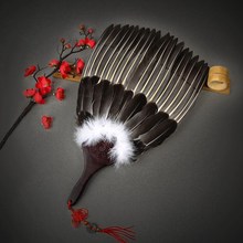 扇子家用扇风古风羽毛诸葛亮鹅毛扇孔明扇大蒲扇老式手摇国风夏季