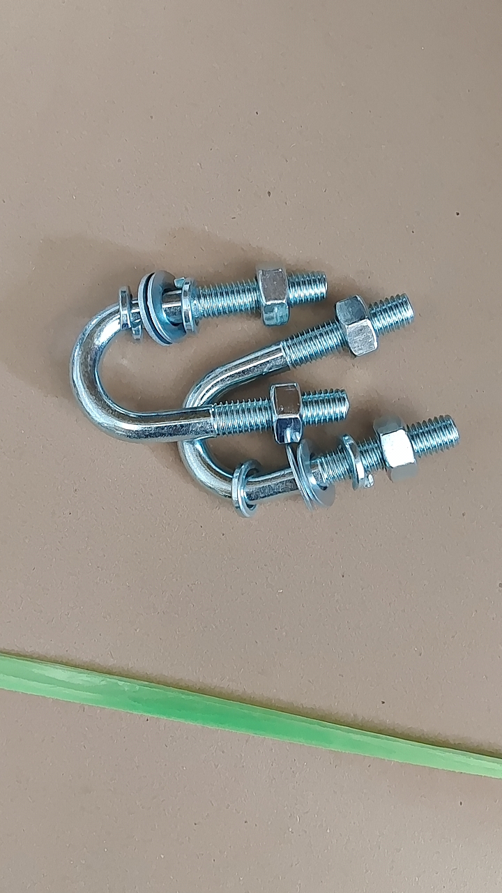 镀锌U型螺栓U形螺丝DN系列M6M8M10M12螺丝卡抱箍管卡扣管夹骑马