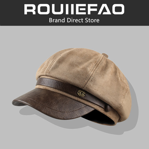 ROUIIEFAO八角帽文艺复古百搭