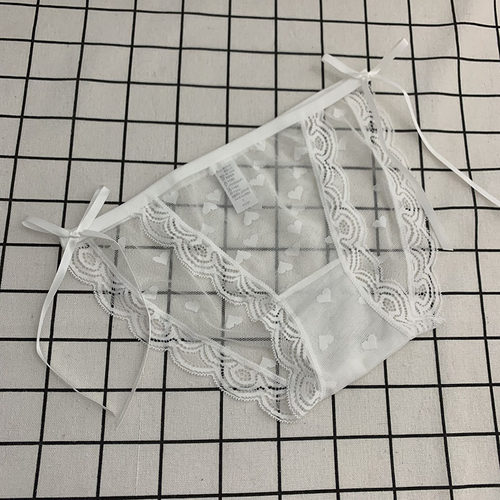 性感蕾丝内裤超薄细带一根线透明