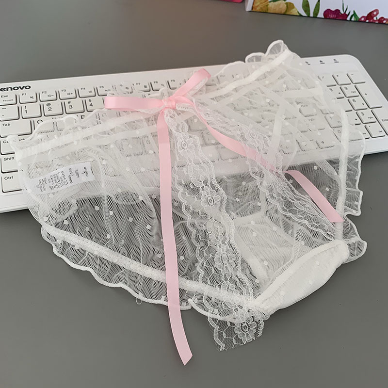 性感透明网纱蕾丝内裤女性憾情调