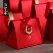 2025新款 结婚礼中国风喜糖盒子 装 手提式 喜糖盒网红抖音纸盒中式