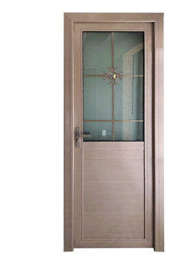 钛镁合金洗手间门平开门厨房厕所卫生间门钢化玻璃厨卫浴室门定制