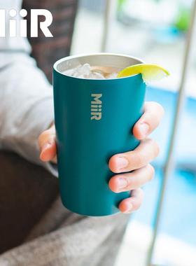美国MiiR 不锈钢随手杯马克杯%蓝瓶子联名简约双层保温咖啡杯水杯