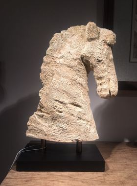 欧美雕塑客厅书房摆件天然原石