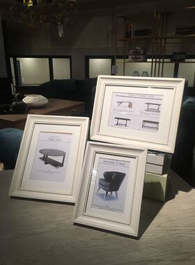 美式风白色卧室客厅创意摆台