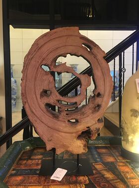 会所美式乡村风门厅树脂工艺品