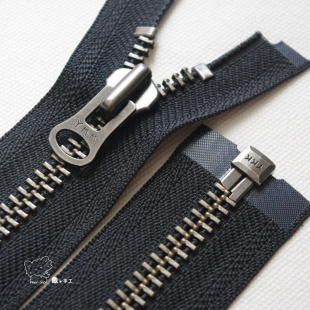 60_80厘米 皮衣羽绒服夹克棉大衣风衣配件 YKK8号古银单开拉链男装