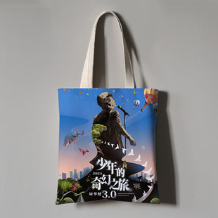 周华健演唱会应援周边帆布袋手提袋子装书收纳袋定制单肩包定制