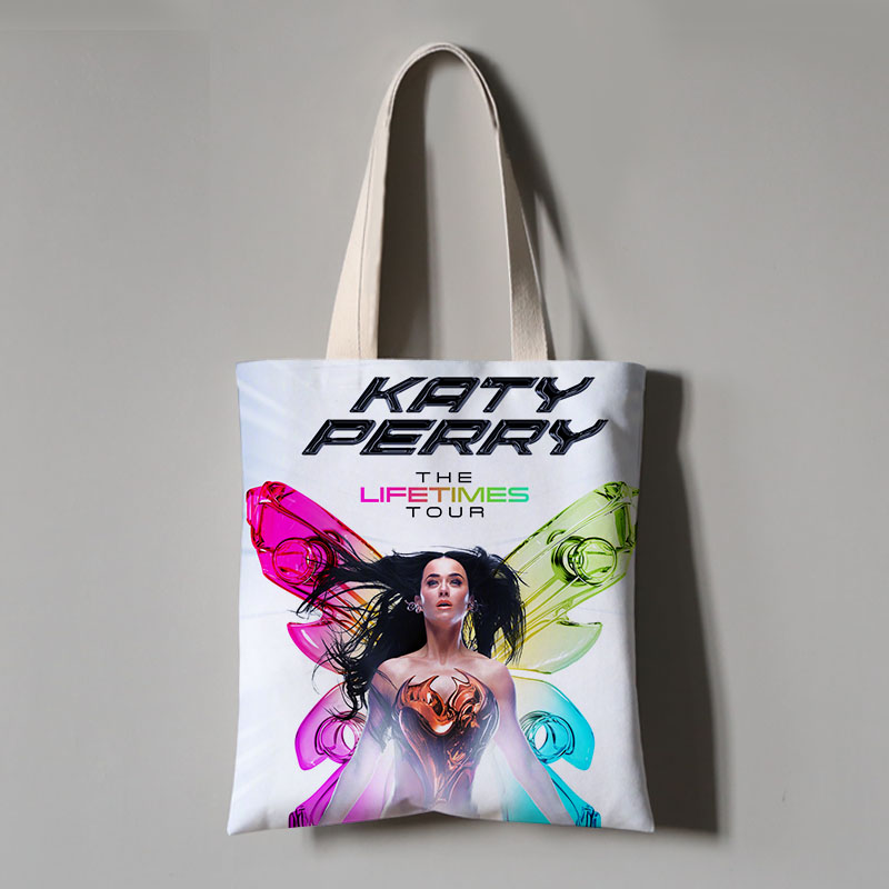 凯蒂佩里水果姐katy perry演唱会应援周边帆布袋手提袋子单肩包包