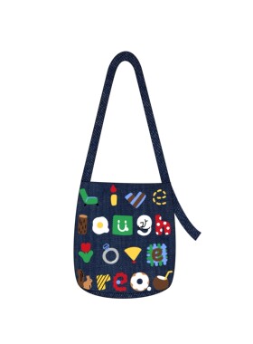 爱与面包单肩斜挎水桶包新款通勤外出百搭帆布包小众休闲定制包