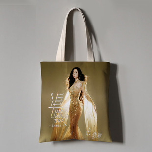 张靓颖演唱会应援周边帆布袋手提袋子装书袋子结实单肩包来图定制