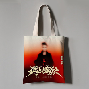 田震演唱会周边帆布袋手提袋学生装书大容量加厚环保购物袋包定制