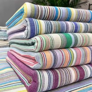 清仓特价 床单格子条纹睡单色织通用被单 老粗布棉麻老式