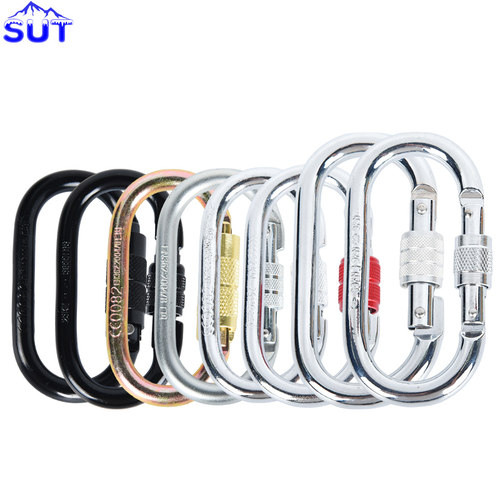 ce认证镀铬o型登山安全钩攀岩