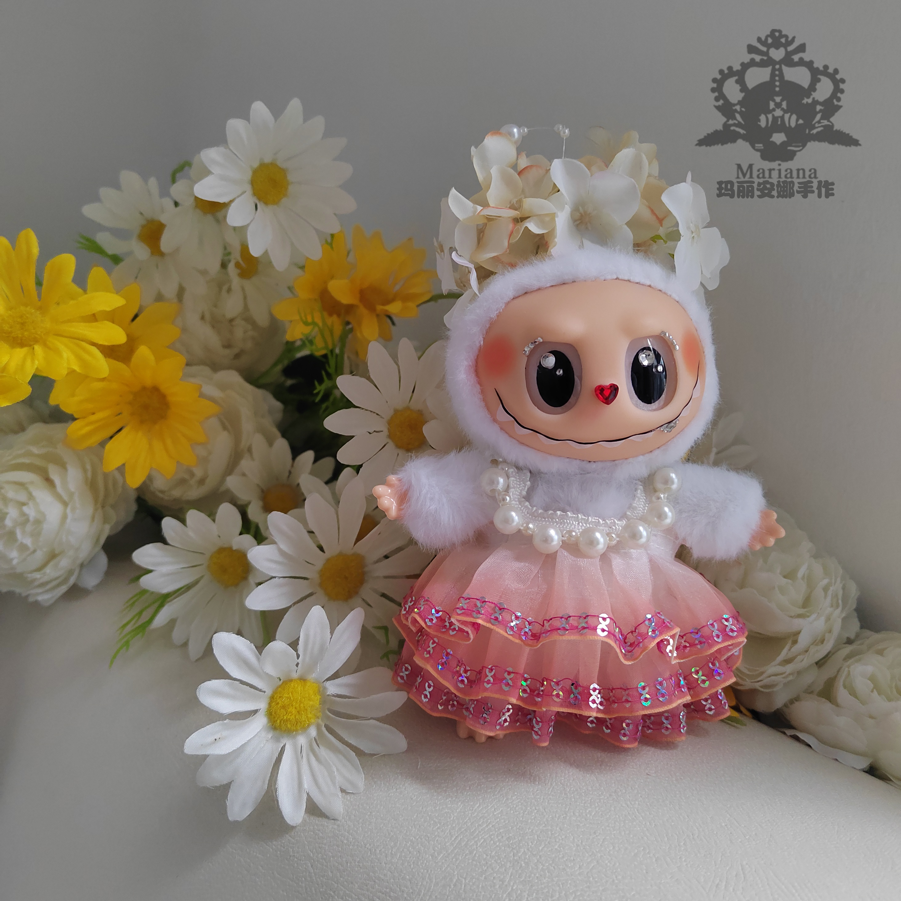 labubu拉布布衣服娃衣套装17cm