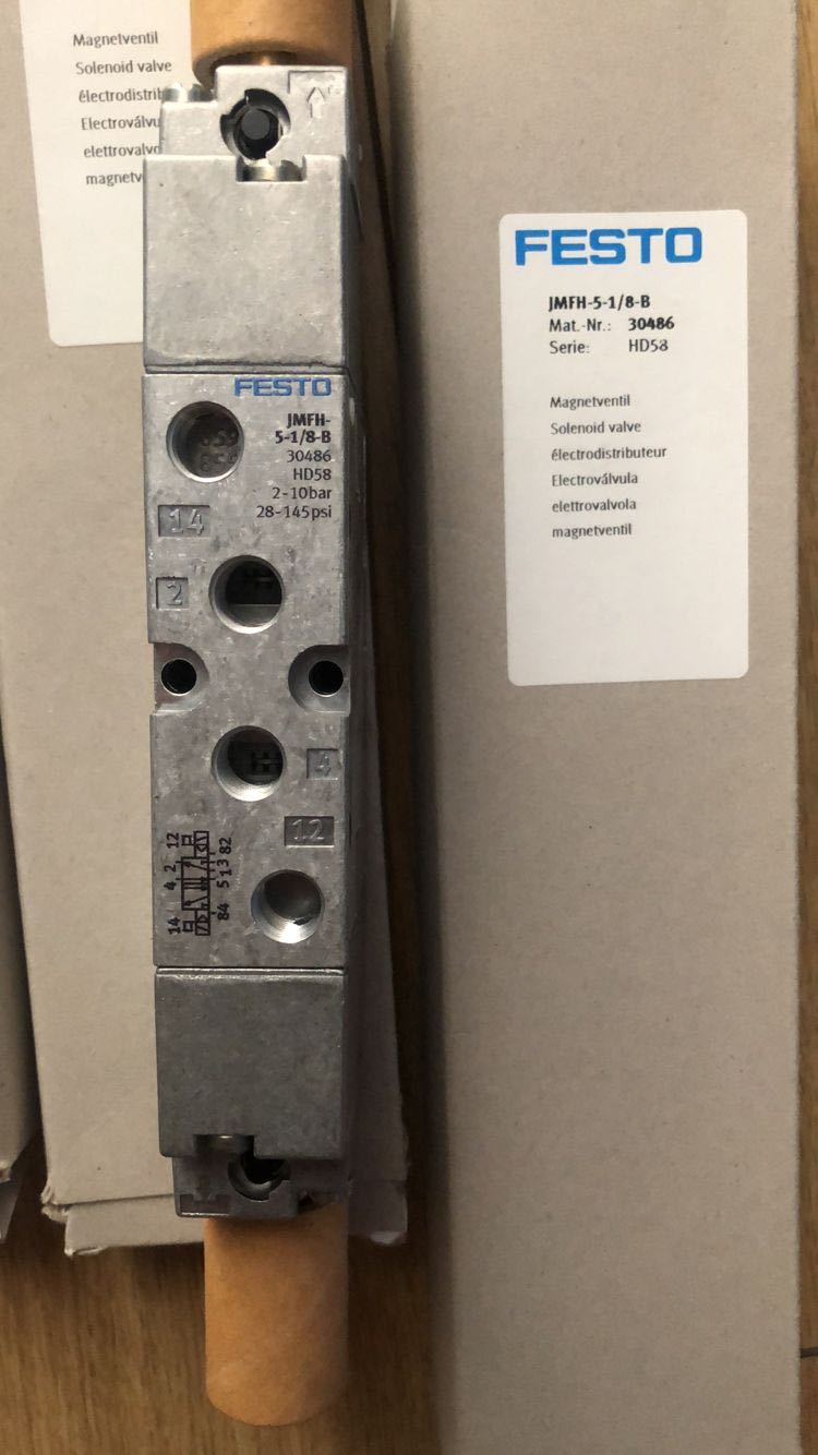 德国FESTO 双控电磁阀 JMFH-5-1/8-B 30486 全新原装正品实拍