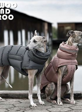 狗狗衣服秋冬款加厚保暖灵缇犬惠比特细犬防风水两腿背心马甲棉衣