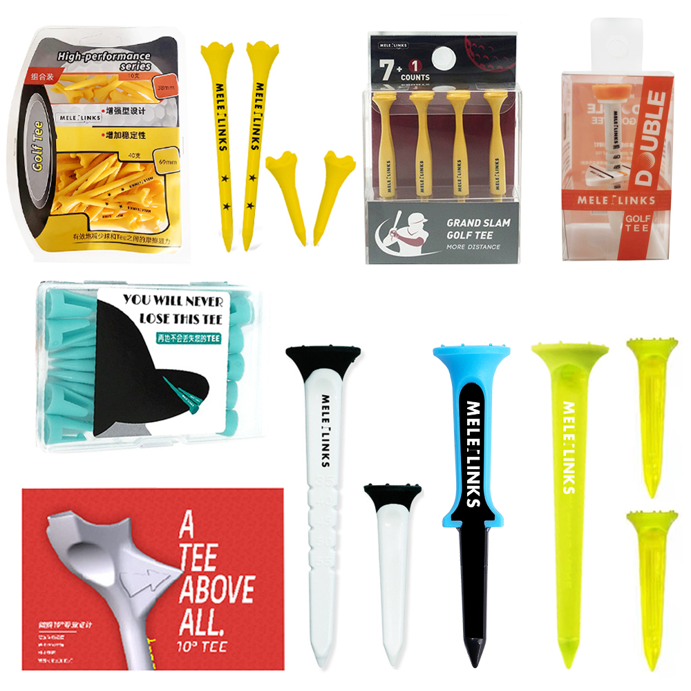 MELE LINKS 高尔夫球钉新款Tee四角球托座稳定耐用长短组合多支装