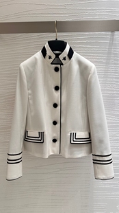 休闲西服外套 休闲夹克外套图标刺绣系扣时尚 26年新款 女士长袖