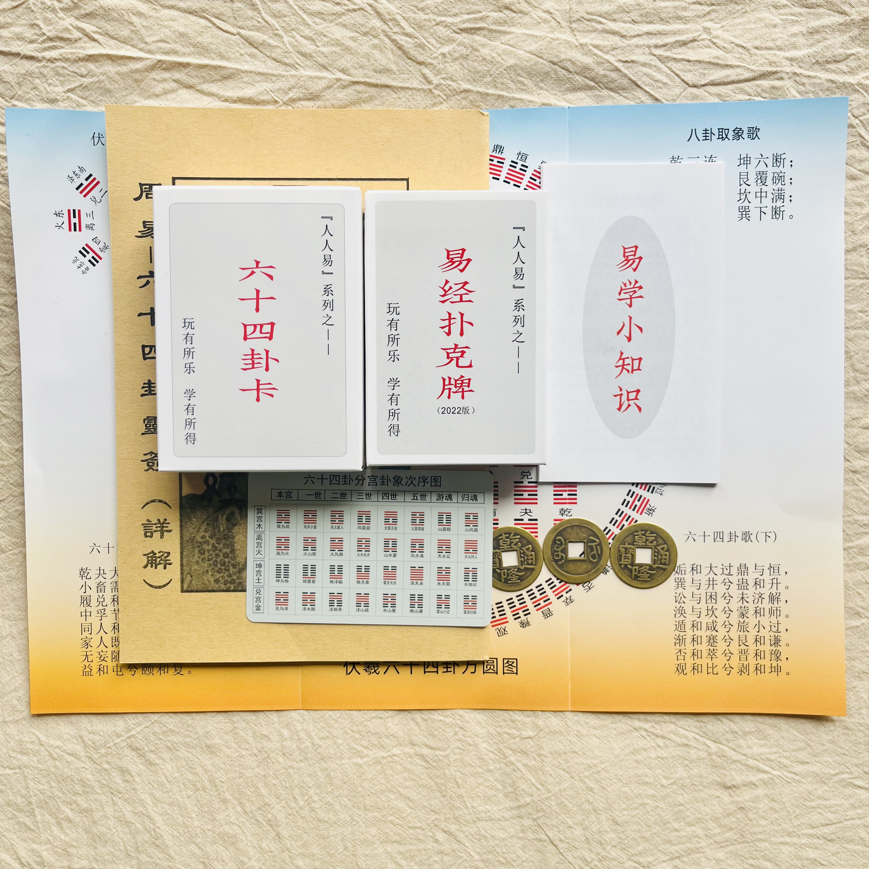人人易易经六十四卦便携64卦卡