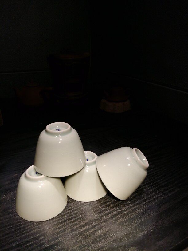 青花瓷茶杯玉字款老窑柴烧杯子功夫茶器手工文房茶道茶具禅意包邮