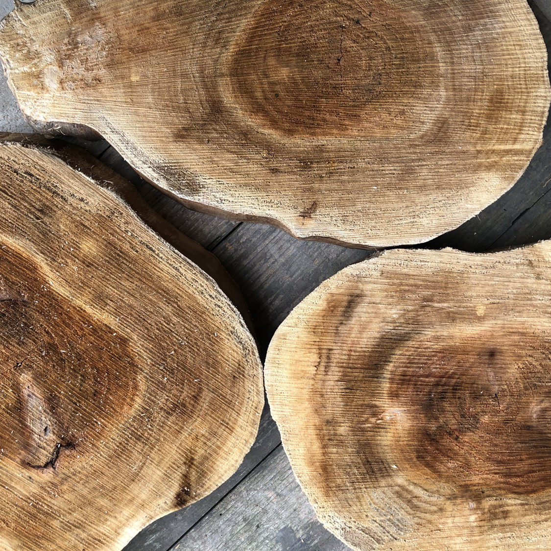 不打磨去皮柳树年轮木片diy手绘装饰手工大木桩自然圆木片原木片