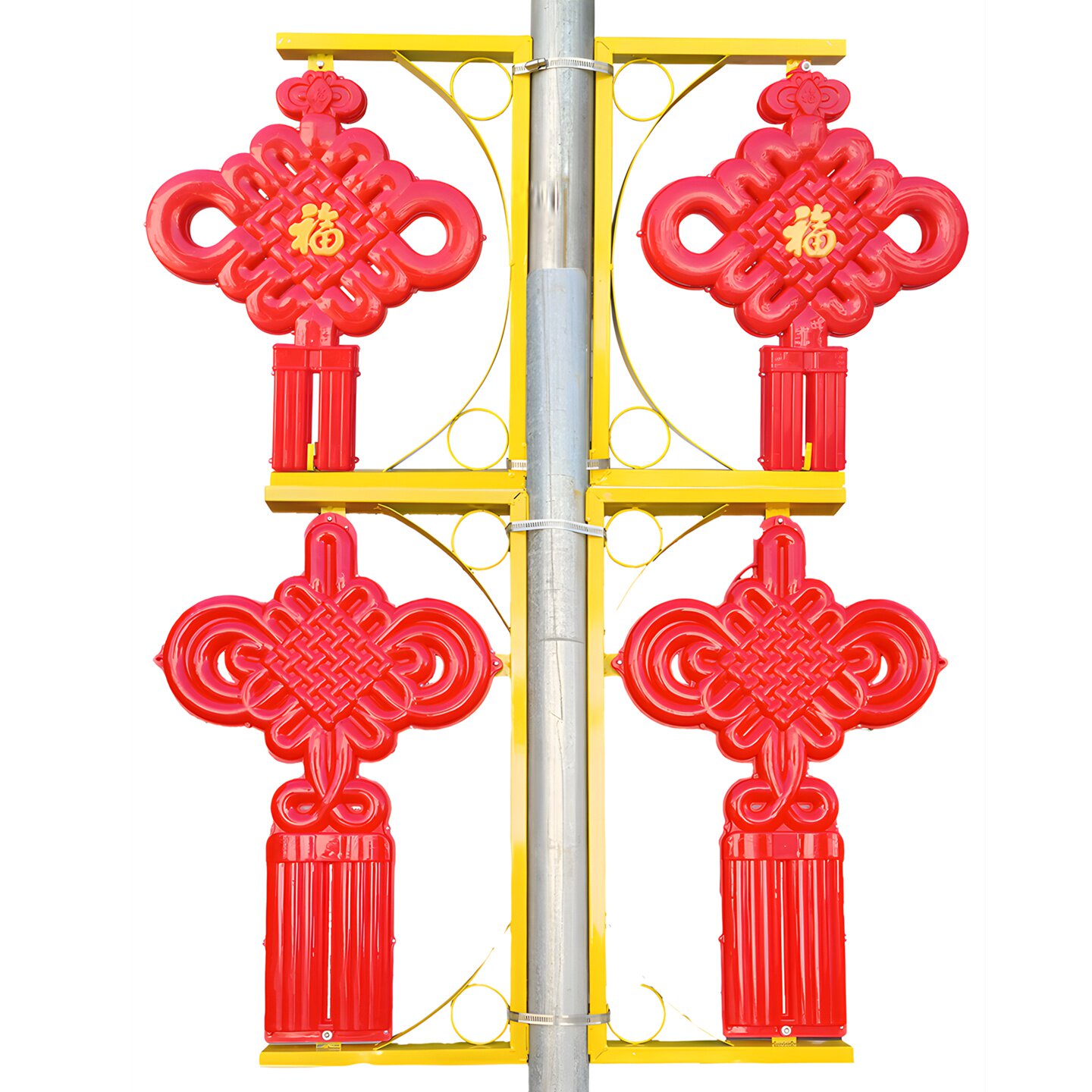 户外LED发光中国结路灯杆亮化
