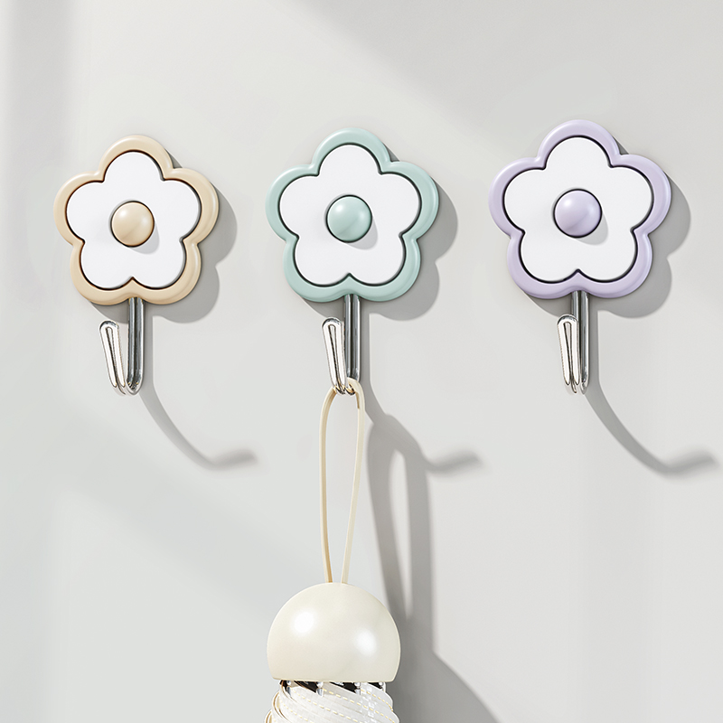 强力粘胶贴墙壁透明挂钩