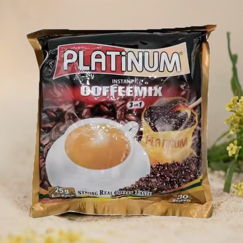 PLATINUM铂金牌咖啡缅甸咖啡速溶三合一原味特浓醇香咖啡进口咖啡