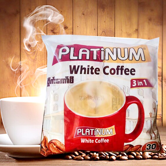 PLATINUM铂金牌咖啡缅甸咖啡速溶三合一原味特浓醇香咖啡进口咖啡