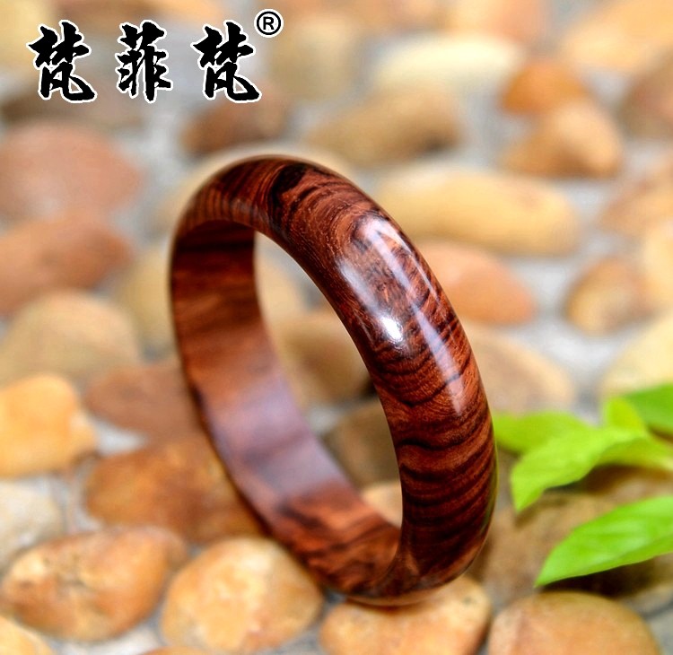 梵菲梵 海南黄花梨手镯 60mm 海黄鬼脸鬼眼 紫油梨老料手链