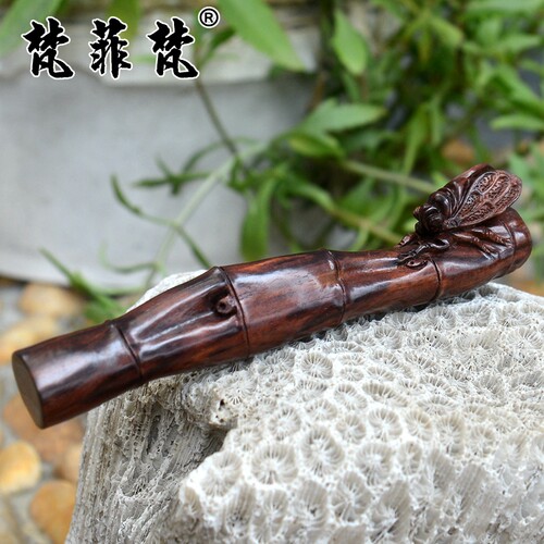 黄花梨知足常乐摆件