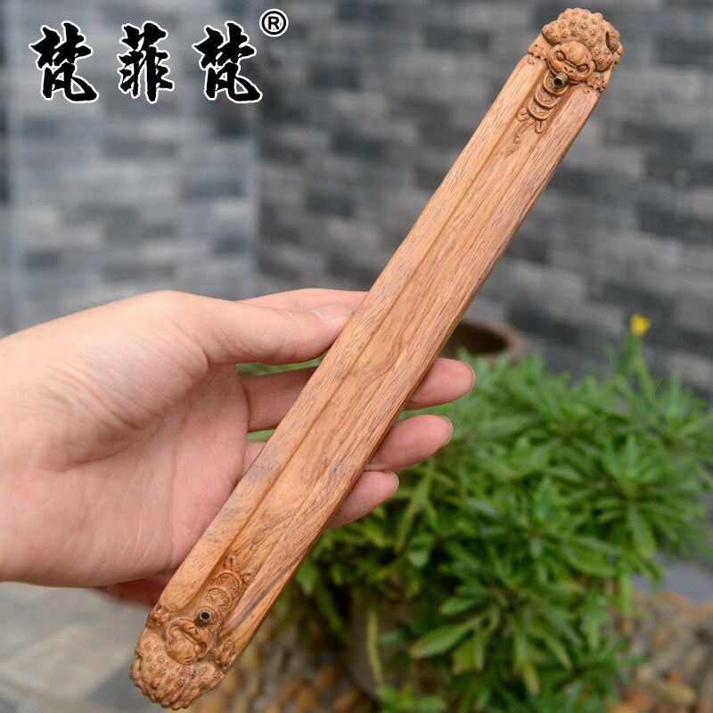 梵菲梵 海南黄花梨金蟾香插摆件黄金底拆家具老料古董(已出)