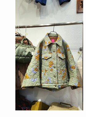 韩国seubong(现货)翻领复古日式棉外套