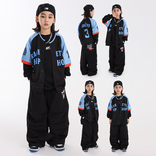 儿童街舞服装嘻哈风炸街男童潮服