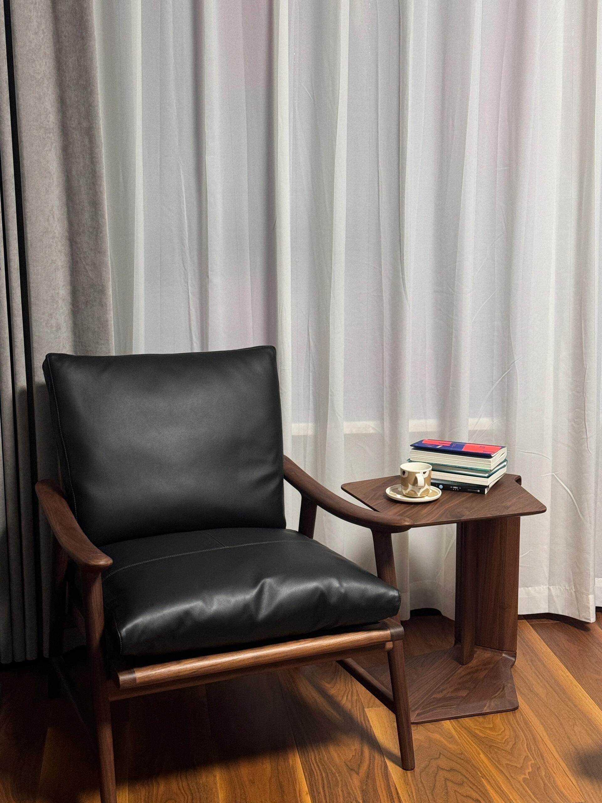 赖氏家具北美黑胡桃木单椅代购