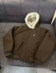 Melard Fur Collar Cotton Jacket for Men and Women, Winter High-End American Retro Short Cotton Coat, Thickened Padded Hooded Jacket