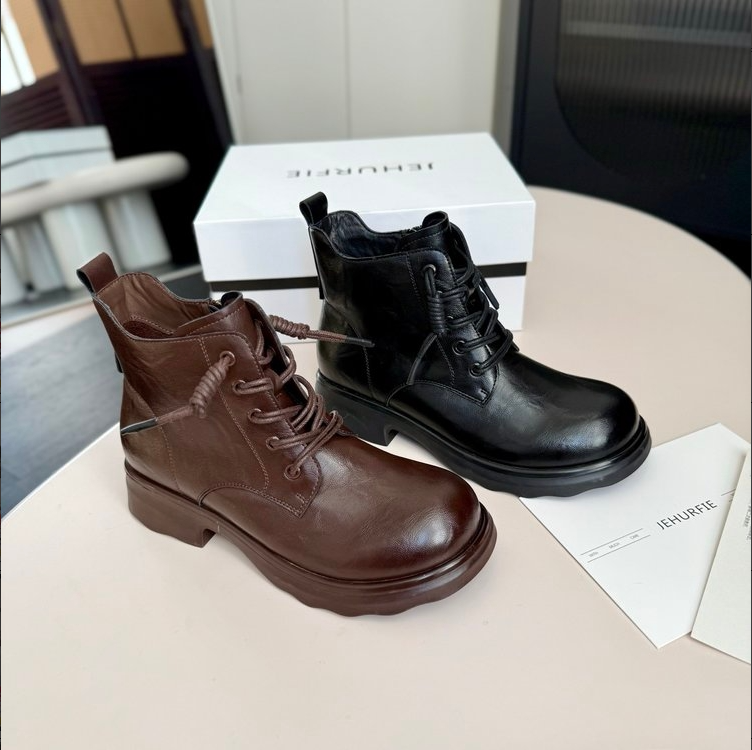 【悟空专享】百丽同款波西米亚风手抓牛皮短靴AB25565