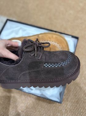 【欢欢专享】真羊毛百搭系带雪地鞋AB25595