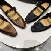 JEHURFIE丝绸方头通勤气质单鞋 欢欢专享 AB25158