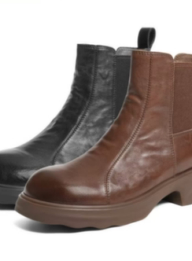 【小糯米专享】 一脚蹬软皮切尔西短靴AB25566