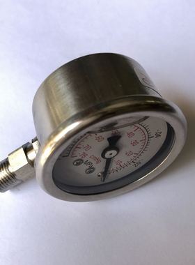 不锈钢防震真空表Zn-40Bf -0.1-0Mpa -76Cmhg-0外壳直径41-47mm