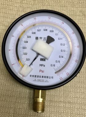 雷派 精密压力表 表面150MM 0.16MPA 0.4级 YB-150A 螺纹m20x1.5