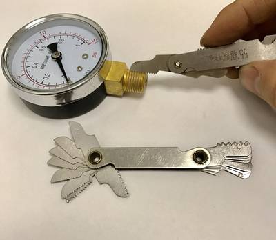 Pressure gauge 压力表 1bar 15psi 直径60mm 螺纹ZG1/4 压力1bar