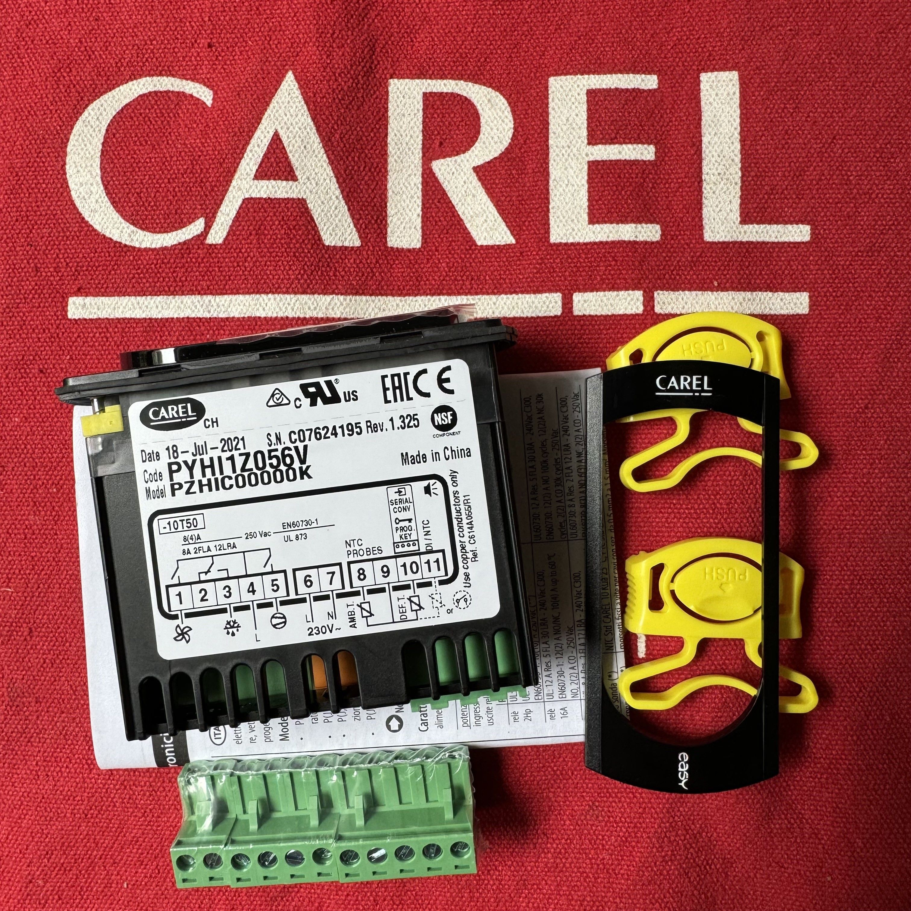 CAREL卡乐温控器 PYHI1Z056V电子式温控器 带温度探头 海尔冷柜用