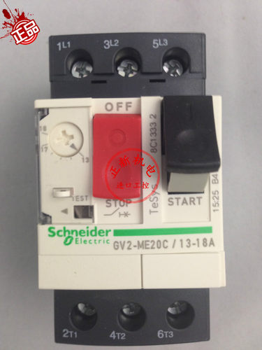 原装正品 施耐德 TeSys电动机断路器 GV2-ME20C GV2ME20C 13- 18A