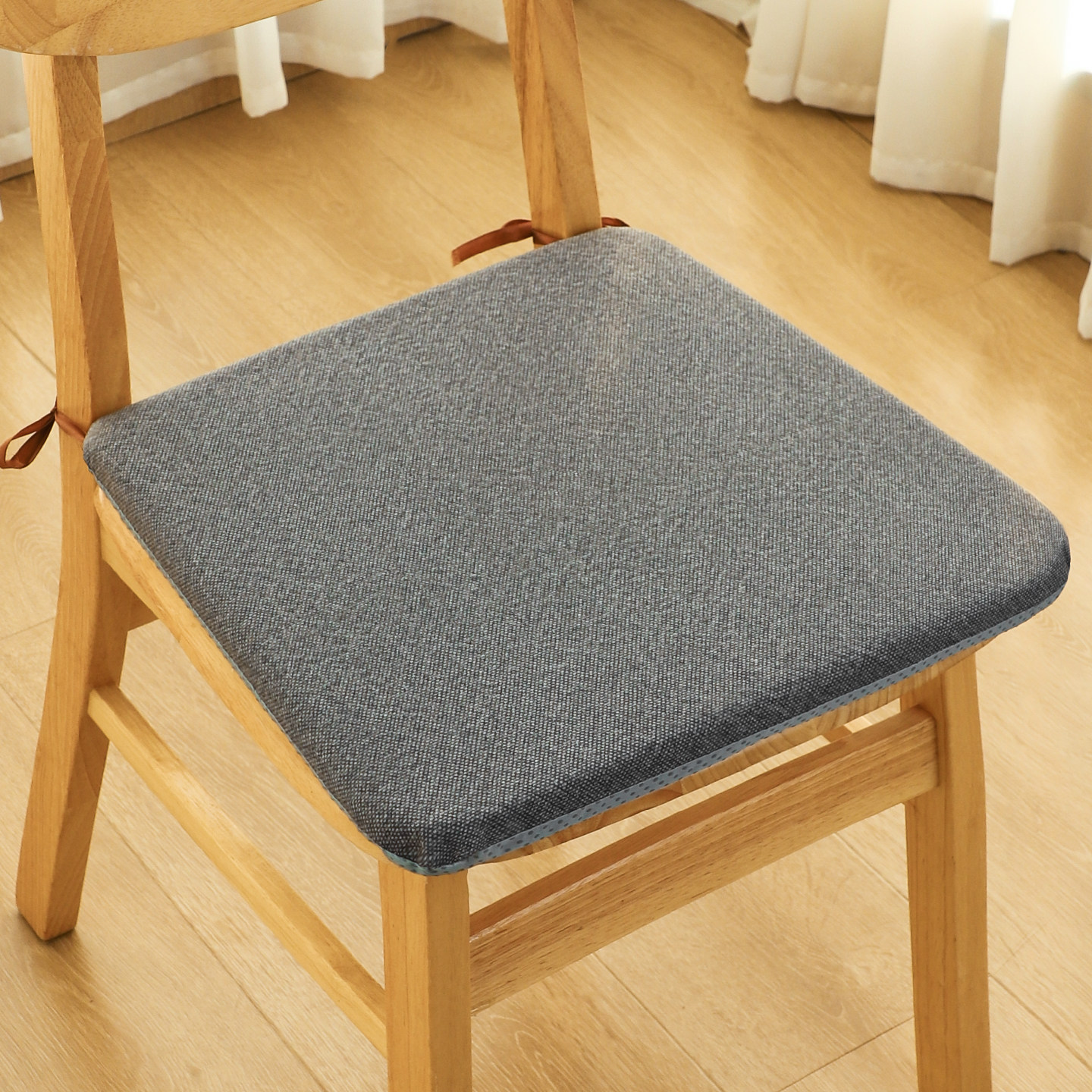 亚麻实木餐椅垫四季通用海绵坐垫家用加厚梯形椅子垫防滑座垫地垫,居家布艺,椅垫,淘宝优惠券,粉丝福利购,淘宝优惠卷
