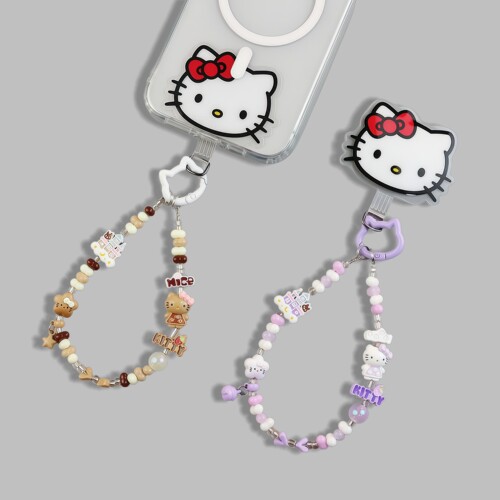HelloKitty手机链挂手腕可爱女式手机挂链珍珠吊坠挂件精致高级感
